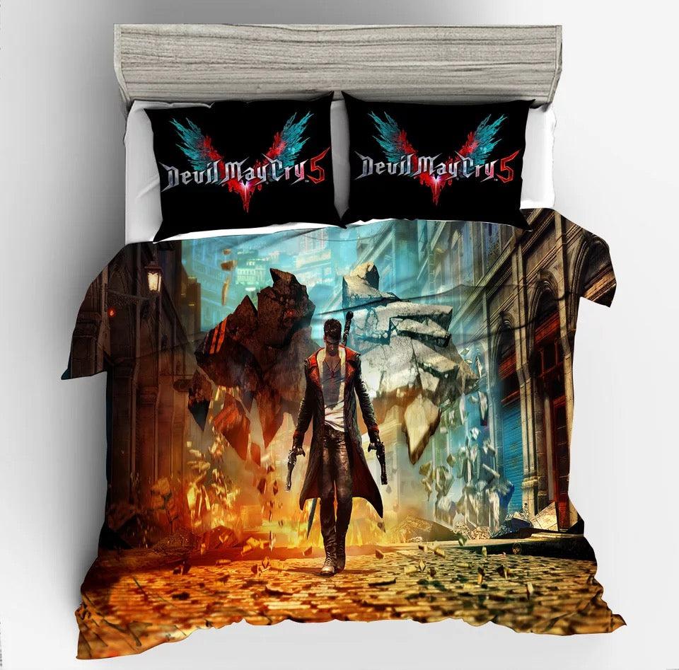 Devil May Cry 5 #6 Duvet Cover Quilt Cover Pillowcase Bedding Set Home Bedroom Decor