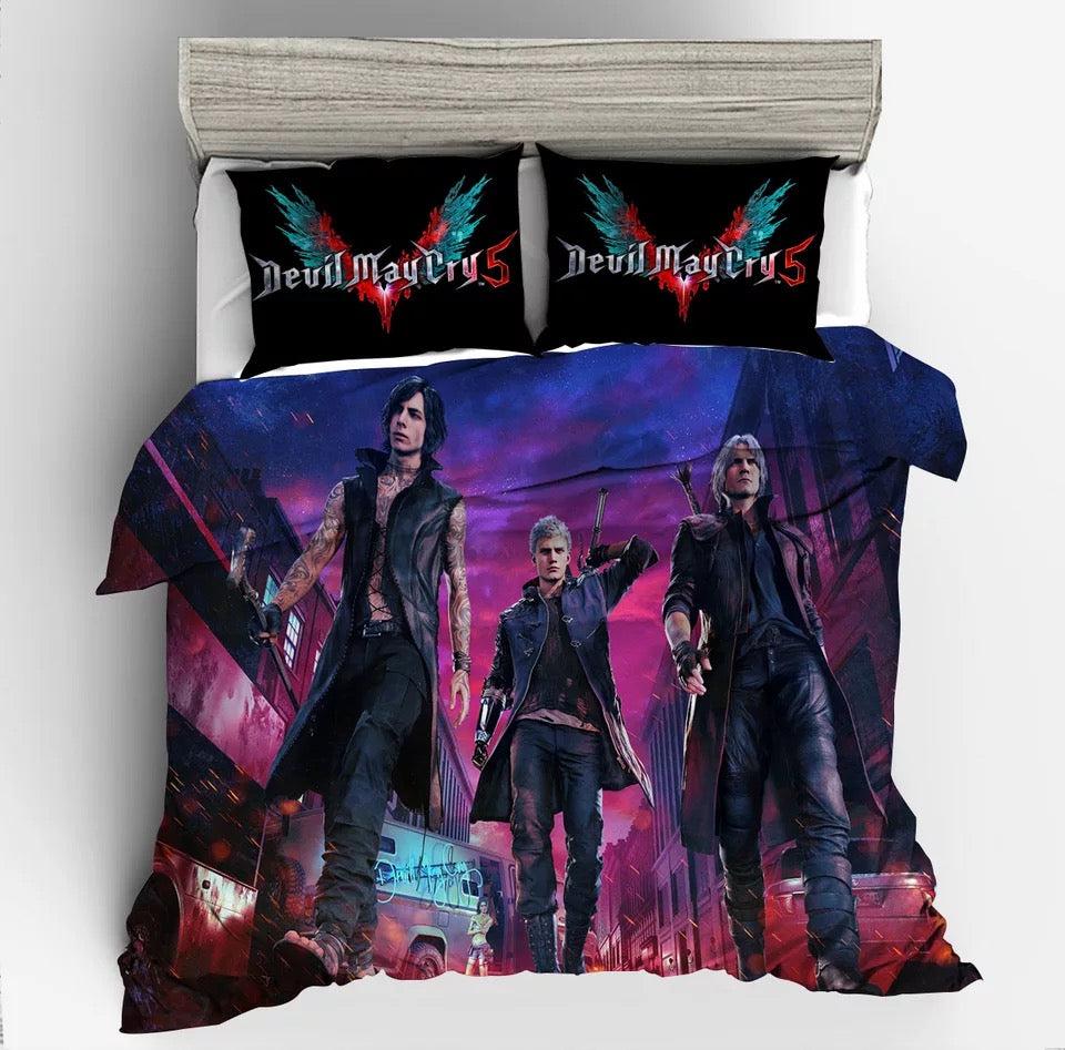 Devil May Cry 5 #8 Duvet Cover Quilt Cover Pillowcase Bedding Set Home Bedroom Decor