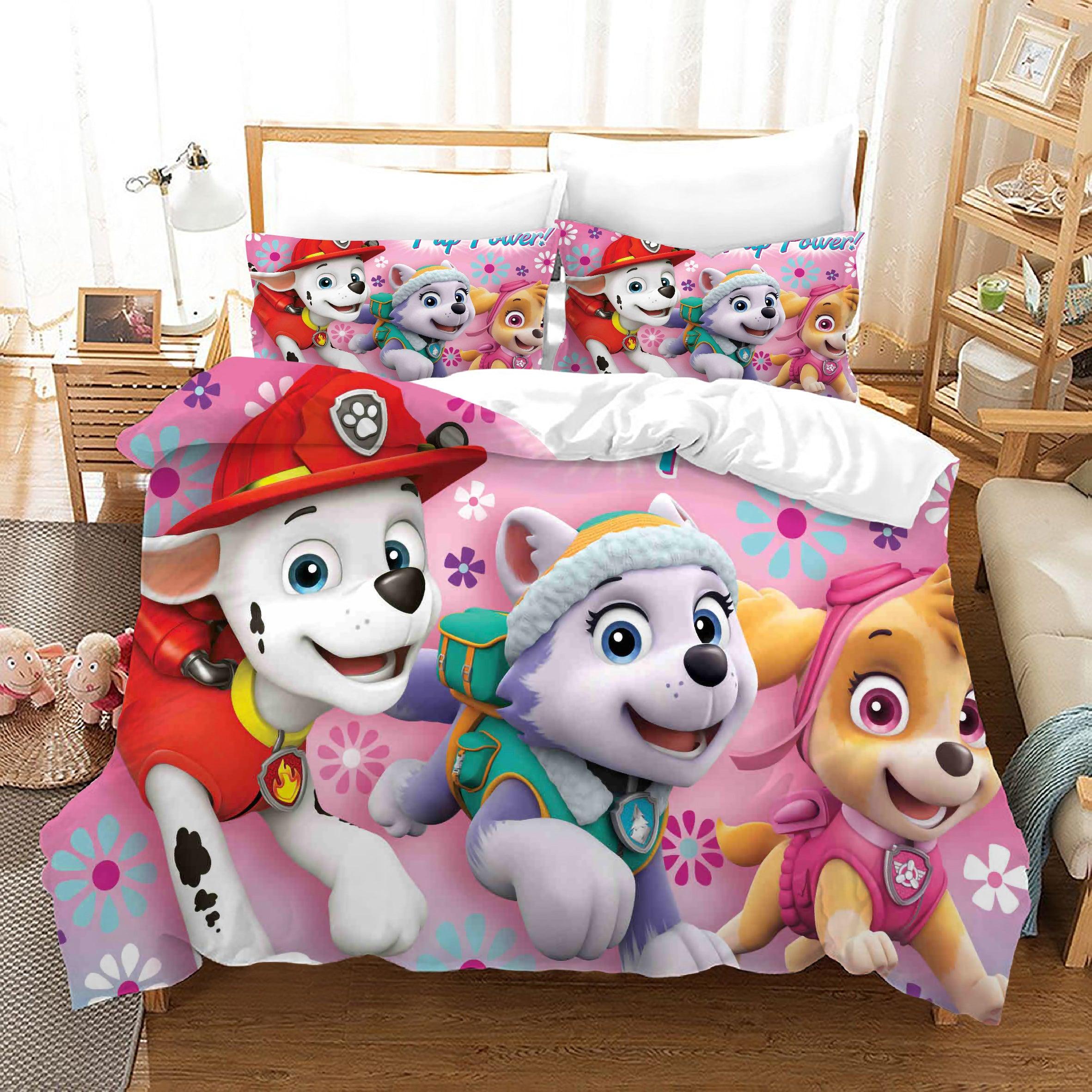 PAW Patrol Marshall #44 Duvet Cover Quilt Cover Pillowcase Bedding Set Home Decor