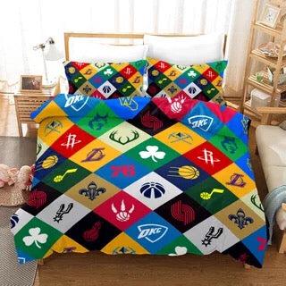Basketball Logo Basketball #27 Duvet Cover Quilt Cover Pillowcase Bedding Set Home Bedroom Decor