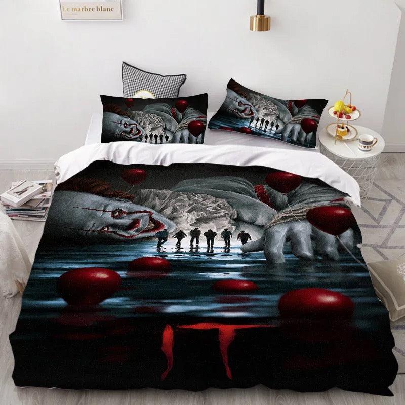 Pennywise Scary Clown #13 Duvet Cover Quilt Cover Pillowcase Bedding Set