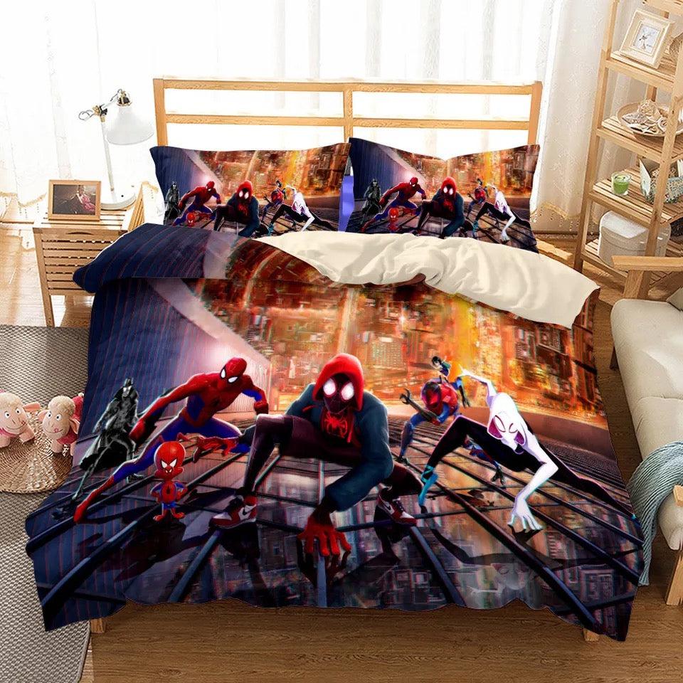 Spider-Man Into the Spider-Verse Miles Morales #33 Duvet Cover Quilt Cover Pillowcase Bedding Set