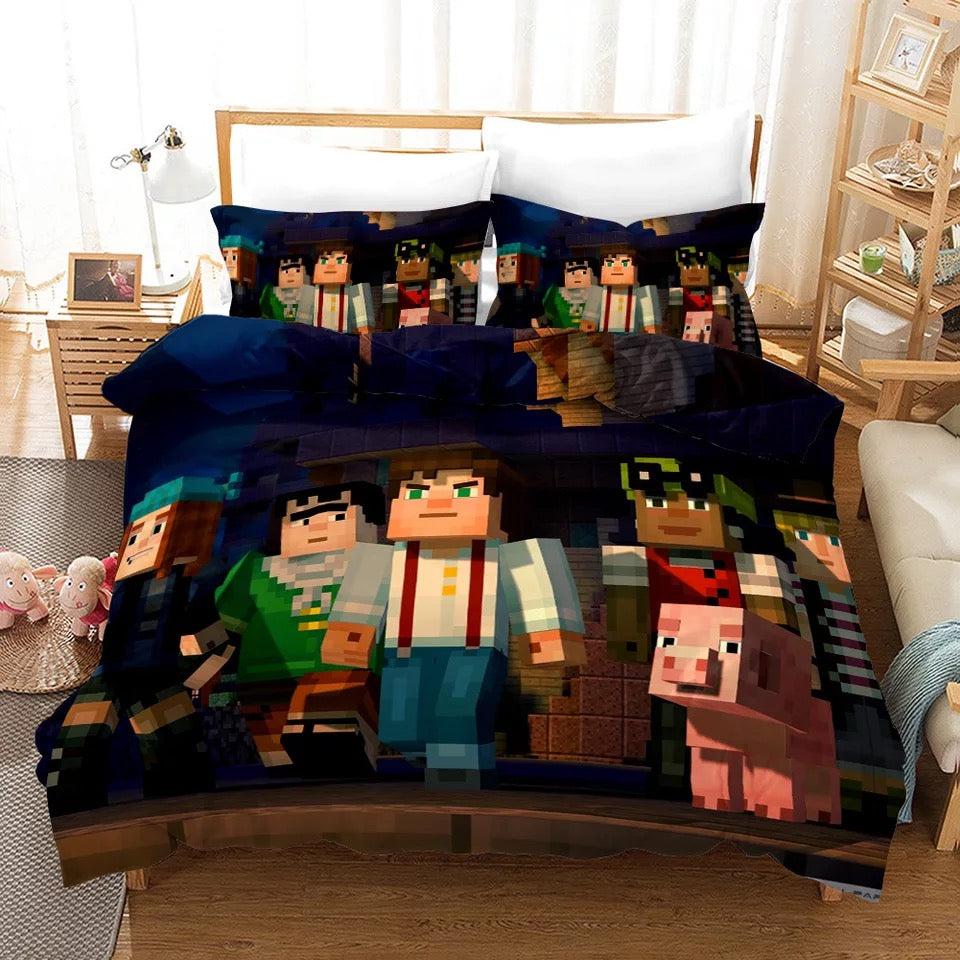 Minecraft #7 Duvet Cover Quilt Cover Pillowcase Bedding Set Home Bedroom Decor