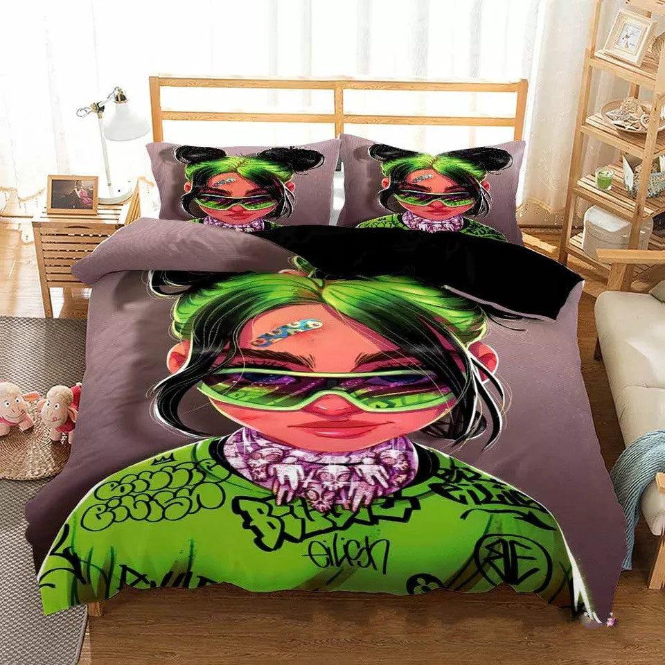 Billie Eilish Bellyache #18 Duvet Cover Quilt Cover Pillowcase Bedding Set Home Decor