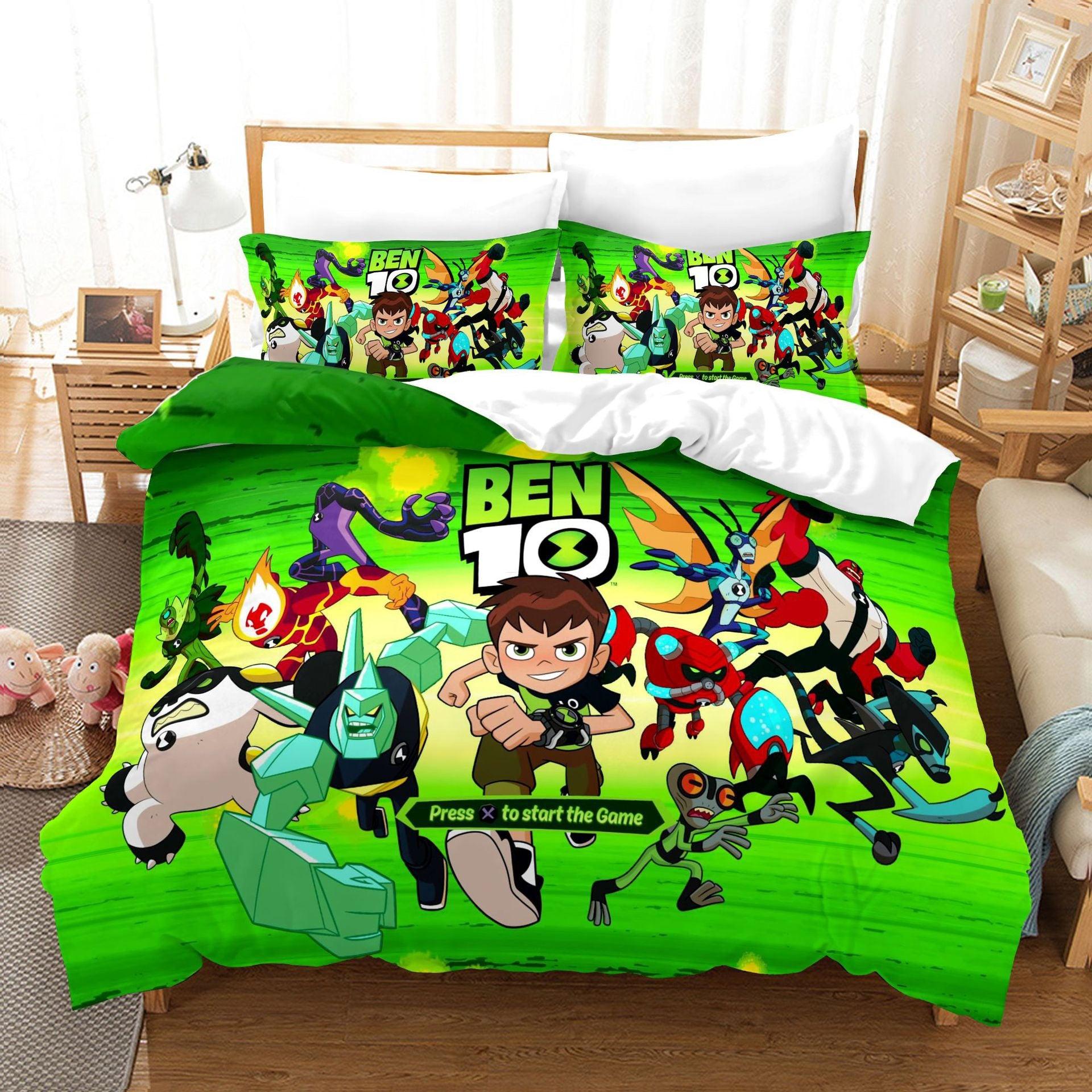 Ben 10 Ben Tennyson #7 Duvet Cover Quilt Cover Pillowcase Bedding Set Home Bedroom Decor