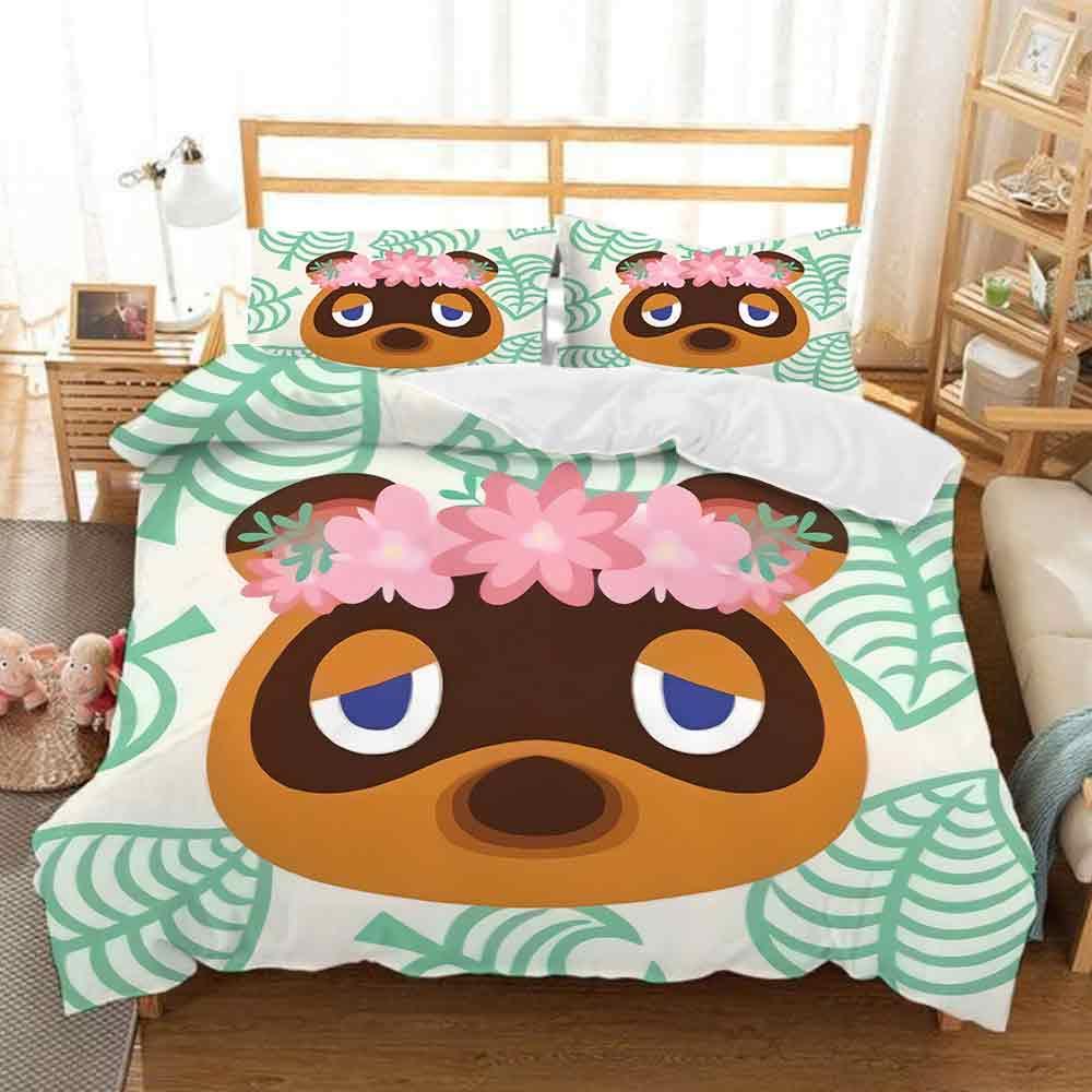 Animal Crossing Tom Nook #4 Duvet Cover Quilt Cover Pillowcase Bedding Set Home Decor