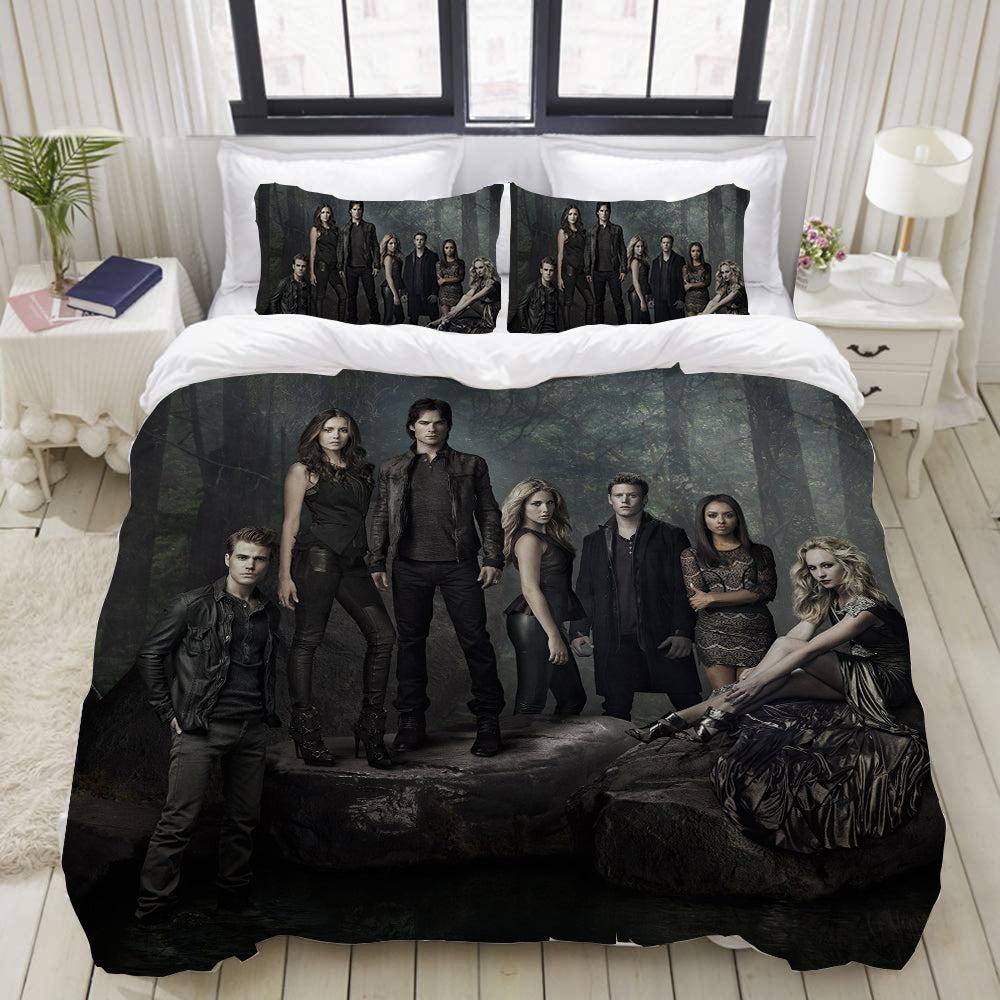 The Vampire Diaries #8 Duvet Cover Quilt Cover Pillowcase Bedding Set Home Bedroom Decor