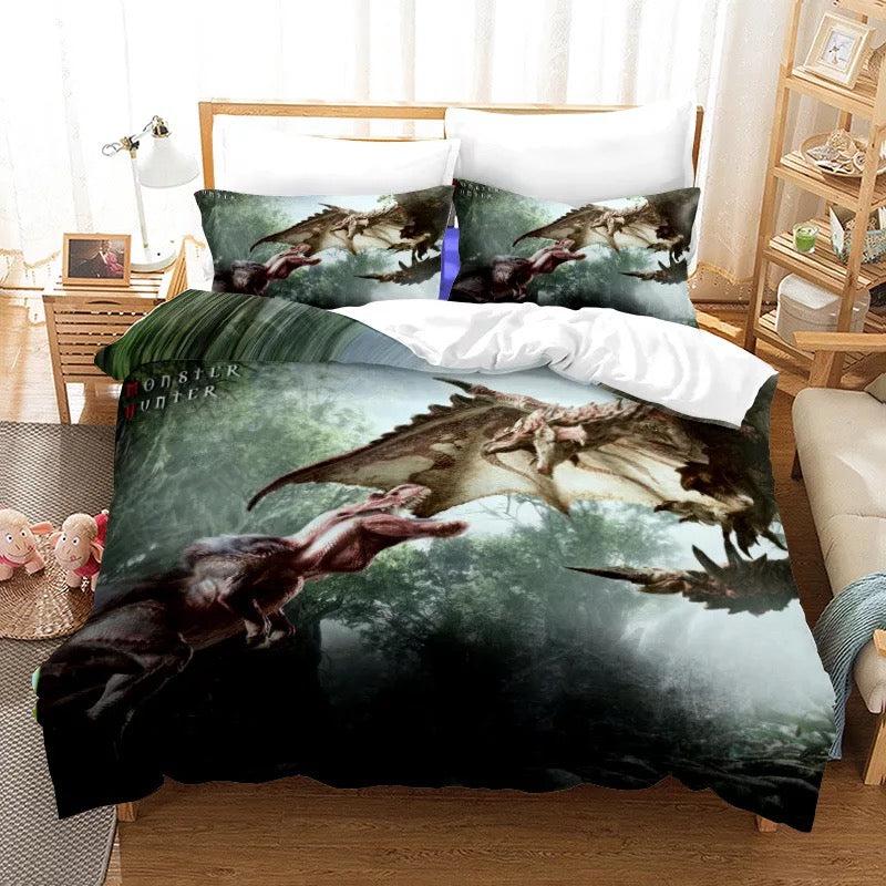 Monster Hunter #2 Duvet Cover Quilt Cover Pillowcase Bedding Set Home Bedroom Decor