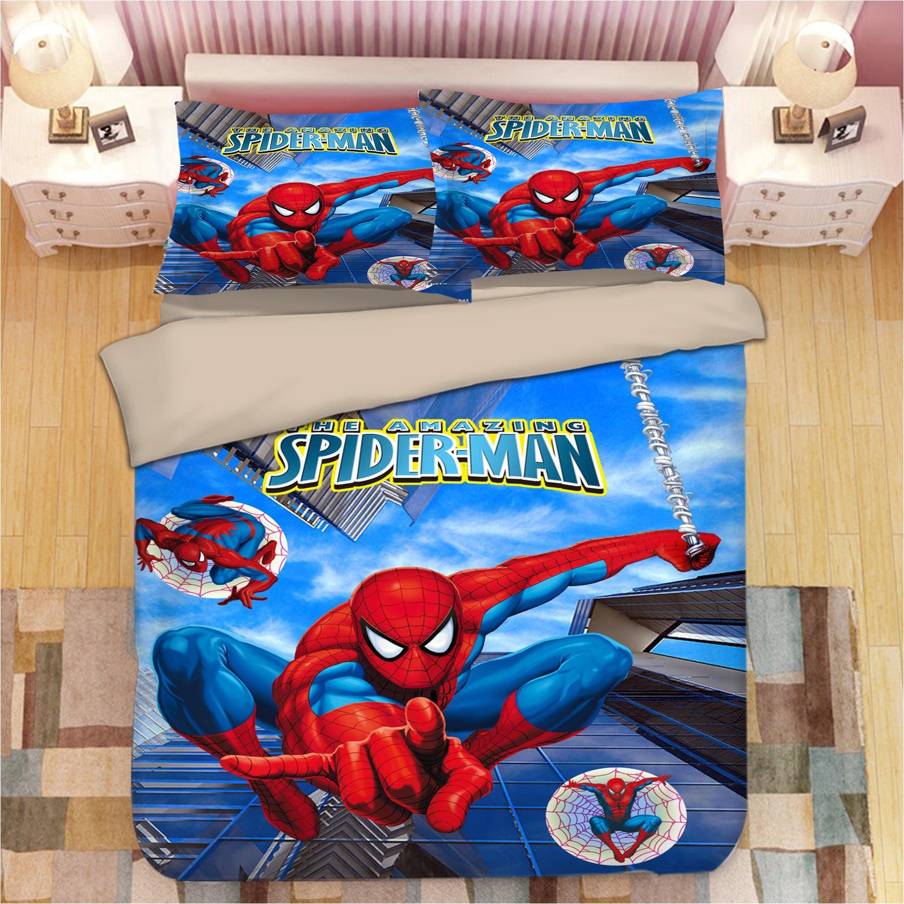 Avengers Spiderman #5 Duvet Cover Quilt Cover Pillowcase Bedding Set Home Decor