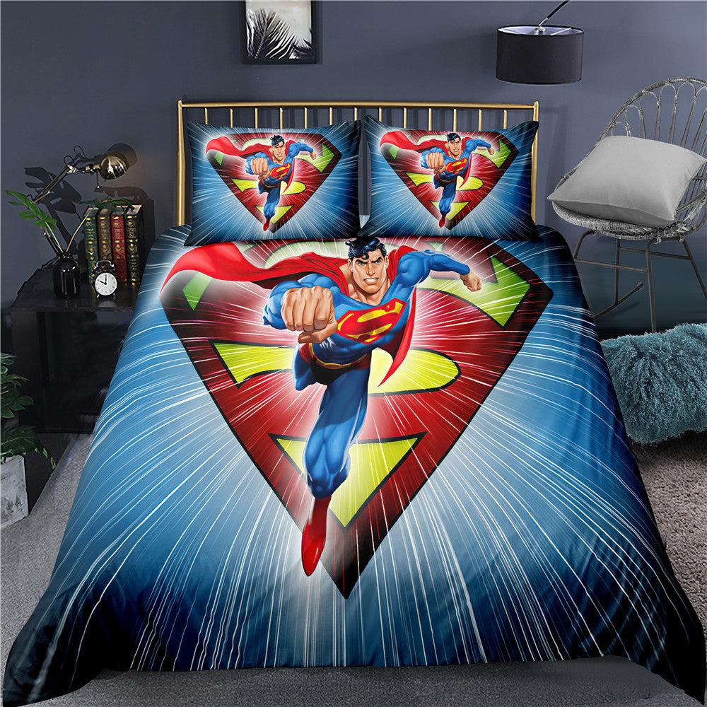 Super Hero Superman #3 Duvet Cover Quilt Cover Pillowcase Bedding Set Home Bedroom Decor