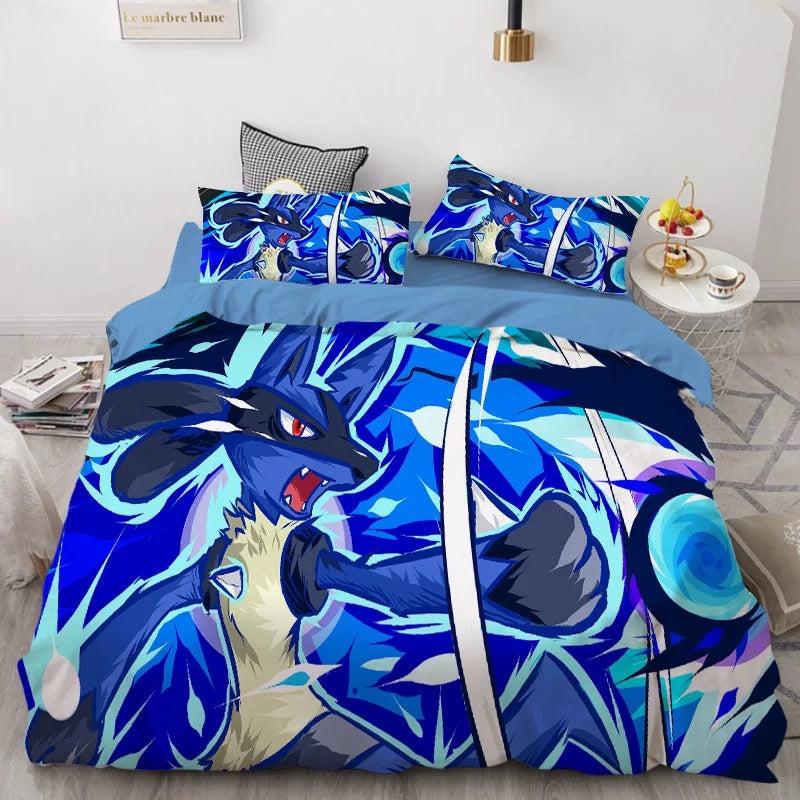 Pokemon Pikachu #42 Duvet Cover Quilt Cover Pillowcase Bedding Set Home Bedroom Decor