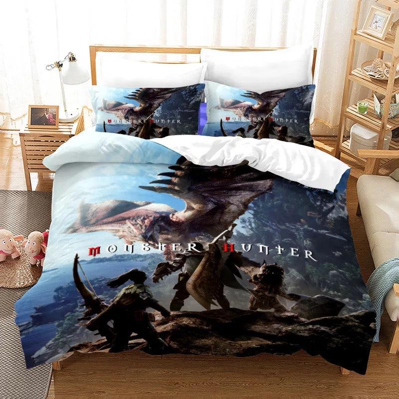 Monster Hunter #7 Duvet Cover Quilt Cover Pillowcase Bedding Set Home Bedroom Decor