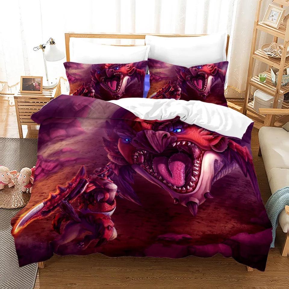 Monster Hunter #9 Duvet Cover Quilt Cover Pillowcase Bedding Set Home Bedroom Decor