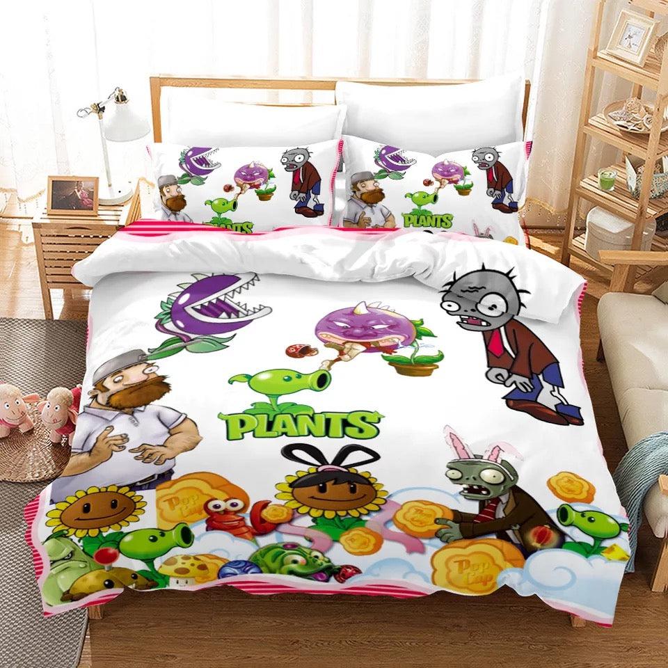Plants vs Zombies #13 Duvet Cover Quilt Cover Pillowcase Bedding Set Home Bedroom Decor