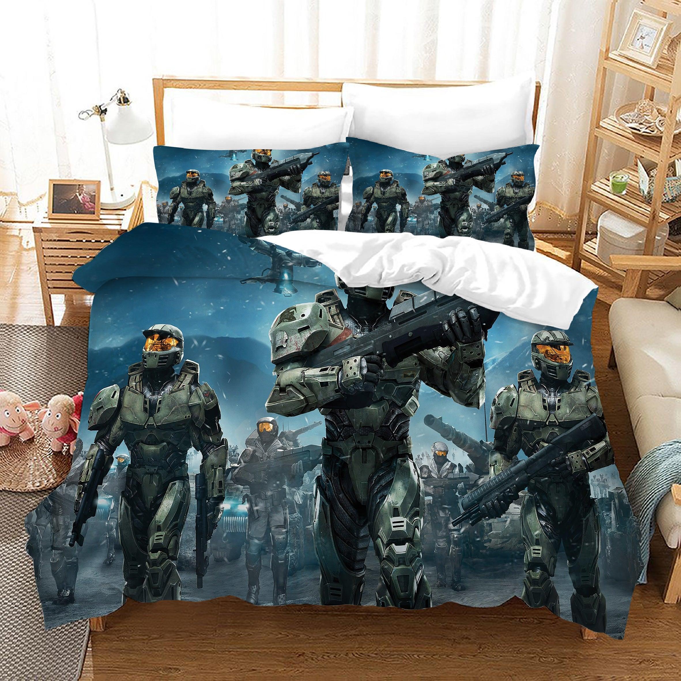 Halo 5 Guardians #12 Duvet Cover Quilt Cover Pillowcase Bedding Set Home Bedroom Decor