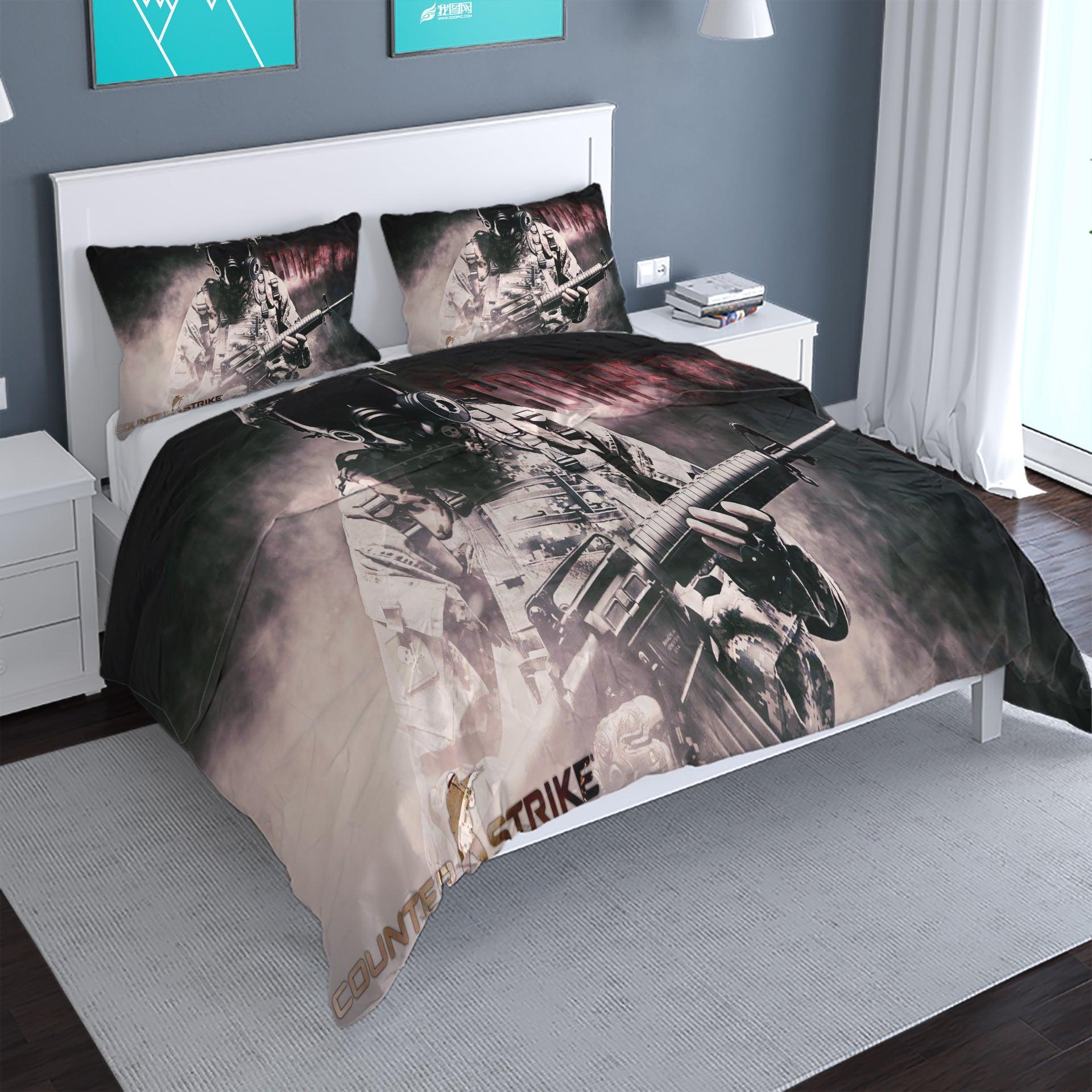 Counter Strike #9 Duvet Cover Quilt Cover Pillowcase Bedding Set Home Bedroom Decor