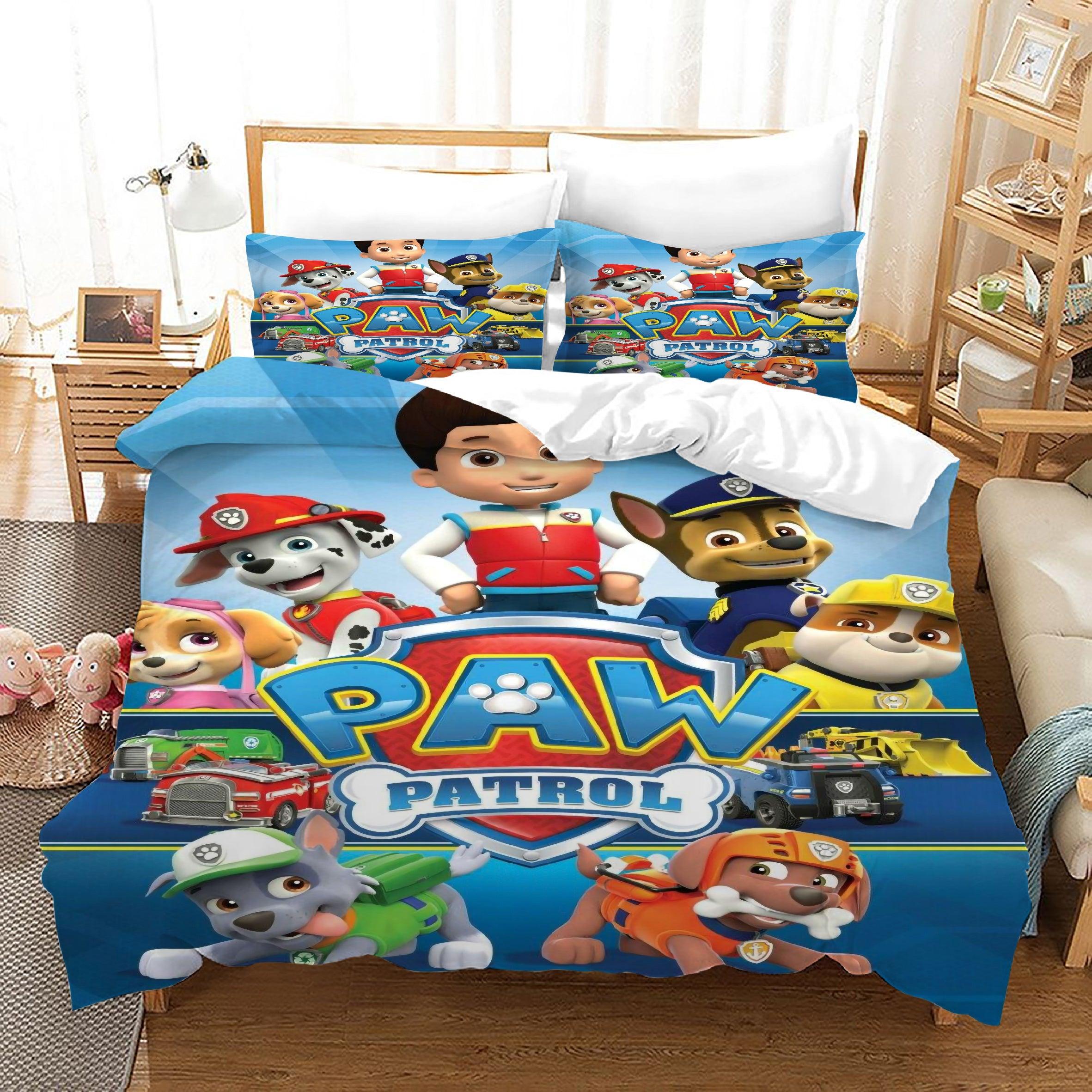 PAW Patrol Marshall #43 Duvet Cover Quilt Cover Pillowcase Bedding Set Home Decor