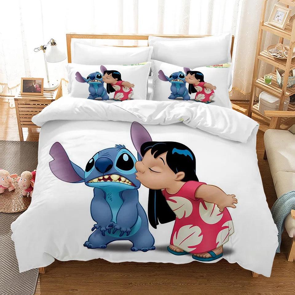 Lilo & Stitch #16 Duvet Cover Quilt Cover Pillowcase Bedding Set Home Decor