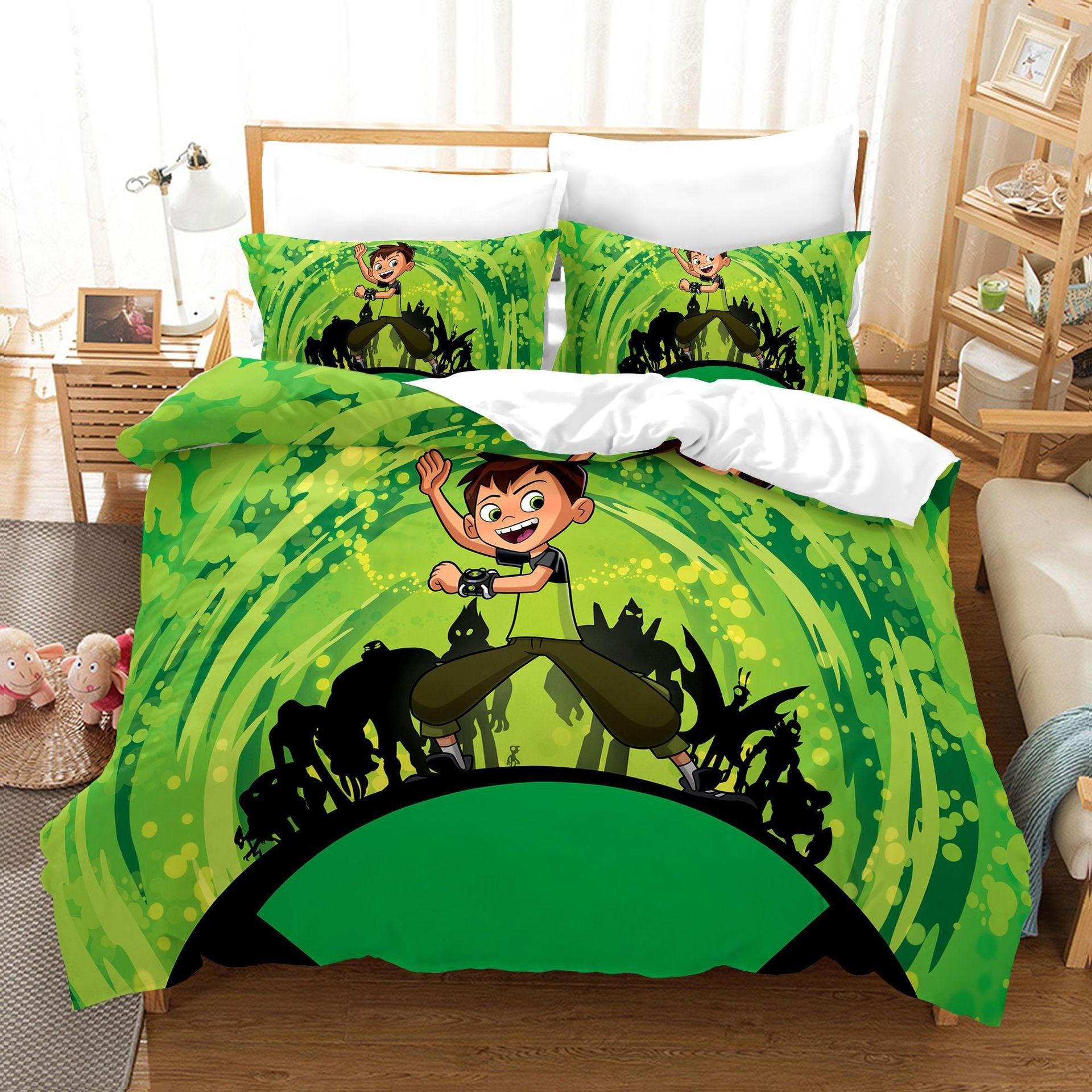 Ben 10 Ben Tennyson #5 Duvet Cover Quilt Cover Pillowcase Bedding Set Home Bedroom Decor