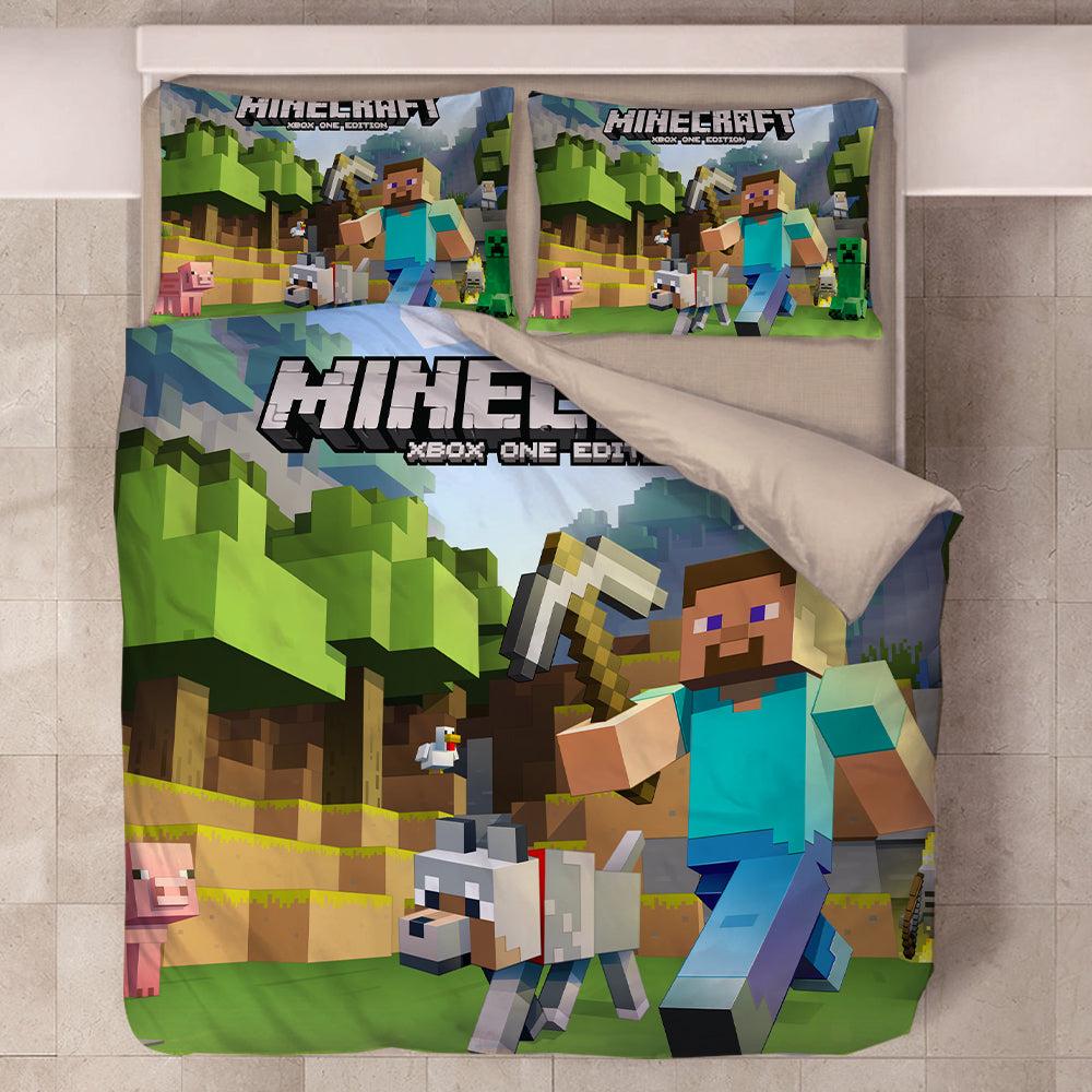 Minecraft #48 Duvet Cover Quilt Cover Pillowcase Bedding Set Home Decor