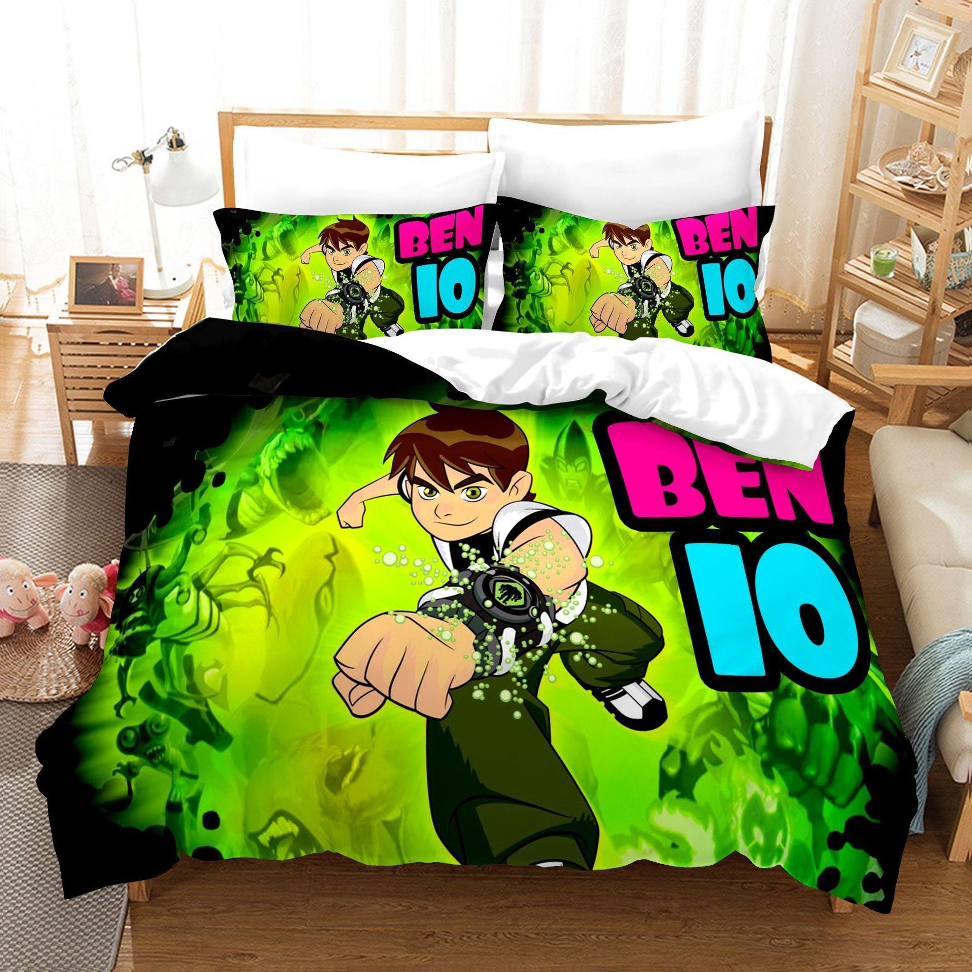 Ben 10 Ben Tennyson #6 Duvet Cover Quilt Cover Pillowcase Bedding Set Home Bedroom Decor