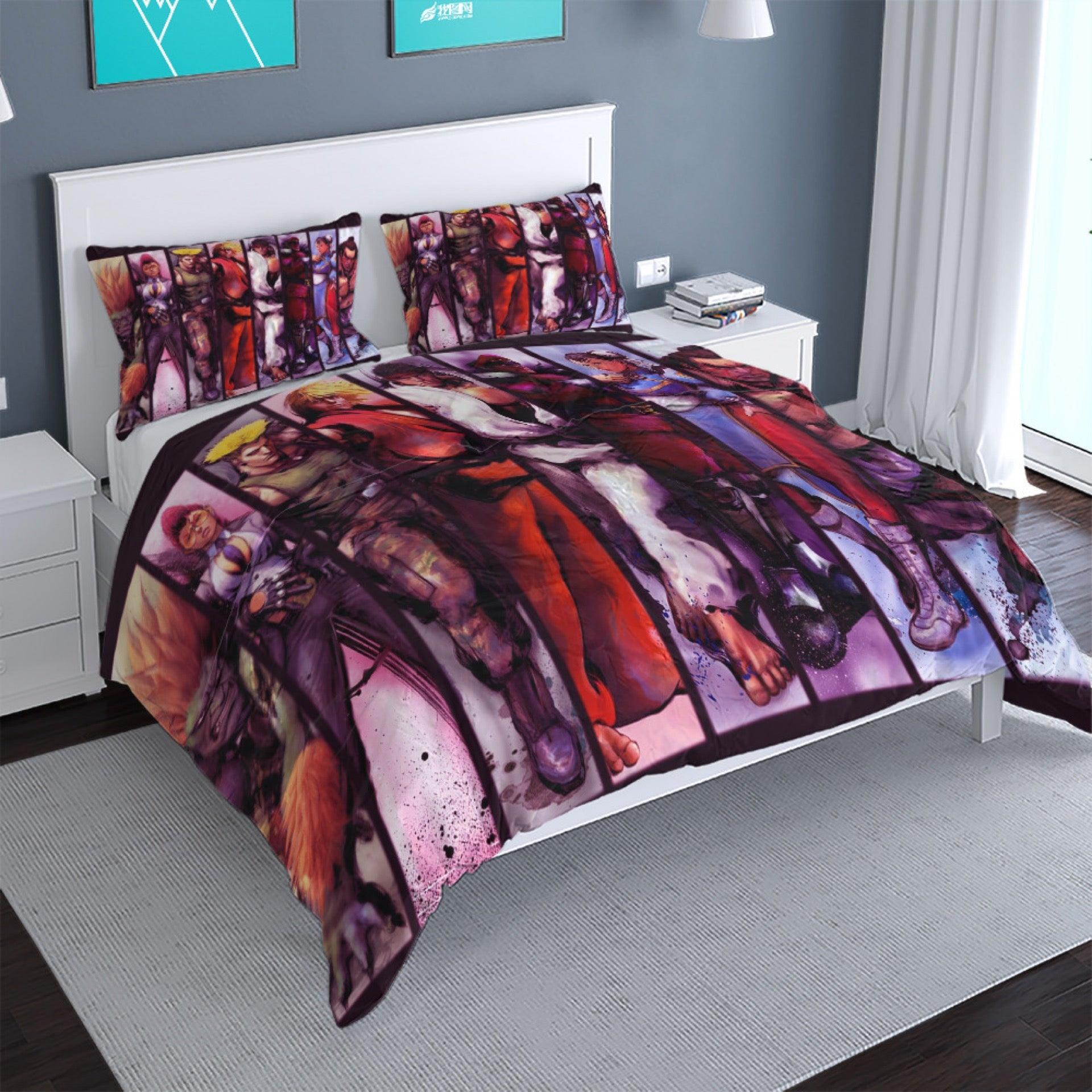 Street Fighter #8 Duvet Cover Quilt Cover Pillowcase Bedding Set Home Bedroom Decor