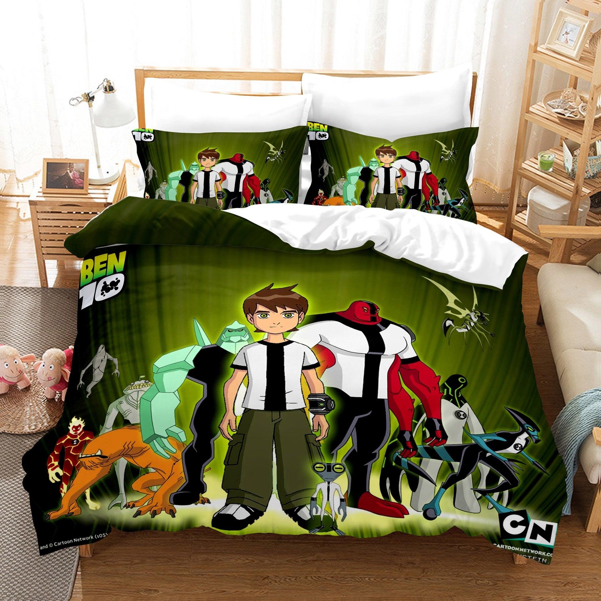 Ben 10 Ben Tennyson #4 Duvet Cover Quilt Cover Pillowcase Bedding Set Home Bedroom Decor