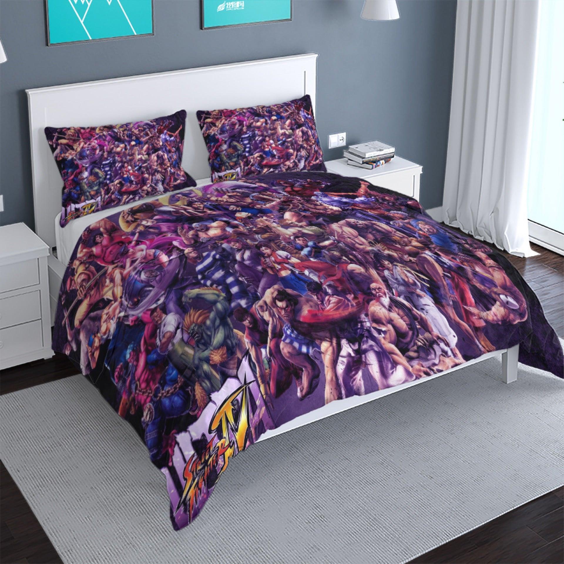 Street Fighter #9 Duvet Cover Quilt Cover Pillowcase Bedding Set Home Bedroom Decor