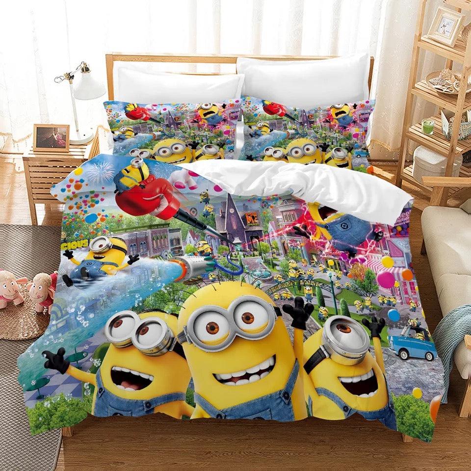 Despicable Me Minions #8 Duvet Cover Quilt Cover Pillowcase Bedding Set Home Decor