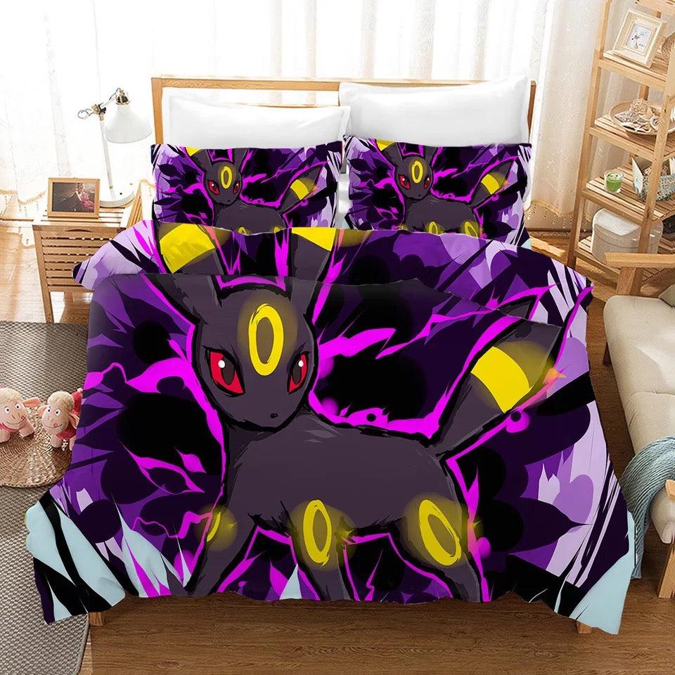 Pokemon Pikachu Umbreon #28 Duvet Cover Quilt Cover Pillowcase Bedding Set Home Bedroom Decor