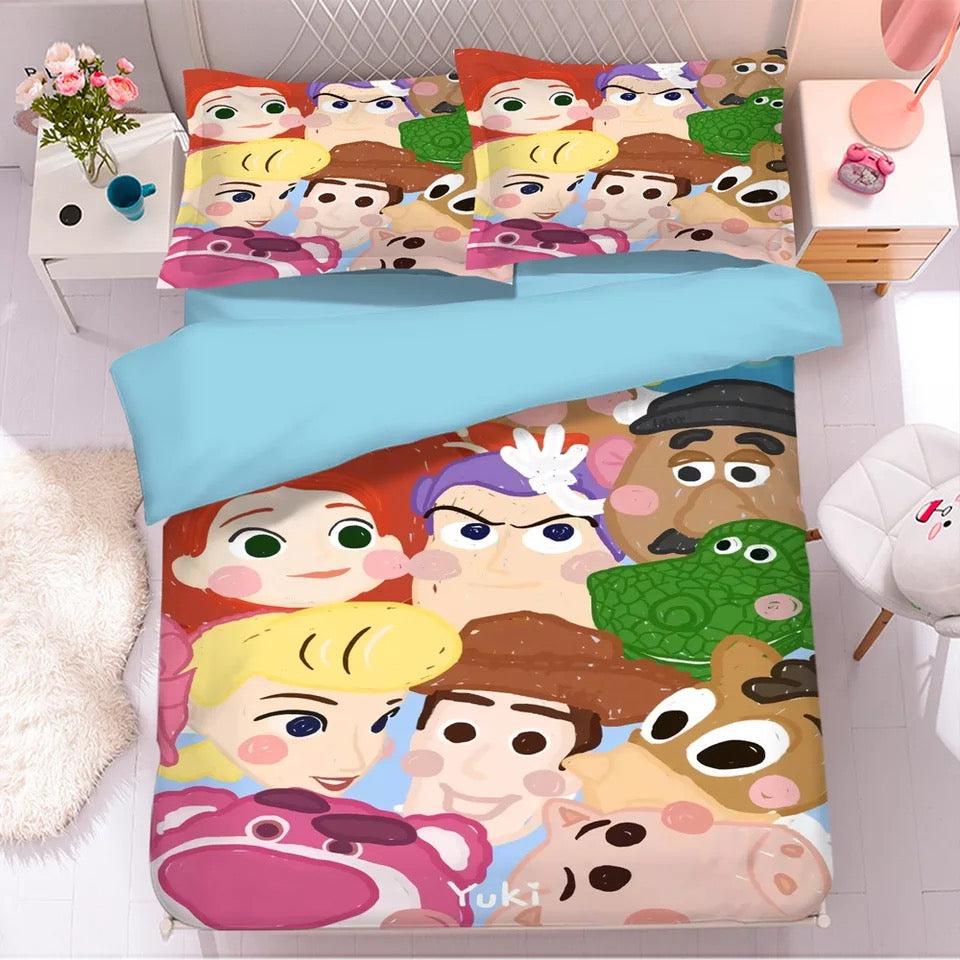 Toy Story Lots-O-Huggin Bear #37 Duvet Cover Quilt Cover Pillowcase Bedding Set Home Bedroom Decor