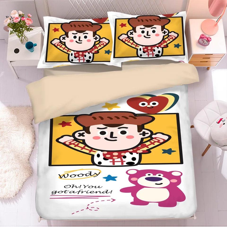 Toy Story Woody Forky #30 Duvet Cover Quilt Cover Pillowcase Bedding Set Home Bedroom Decor