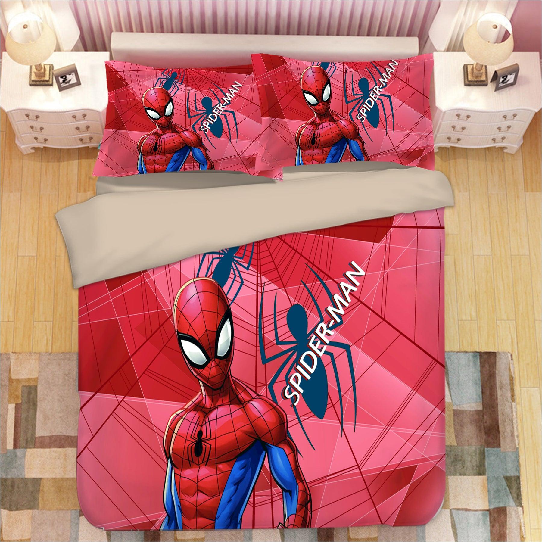 Avengers Spiderman #6 Duvet Cover Quilt Cover Pillowcase Bedding Set Home Decor