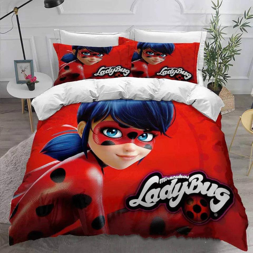 Ladybugs Cat Noir#8 Duvet Cover Quilt Cover Pillowcase Bedding Set Home Bedroom Decor