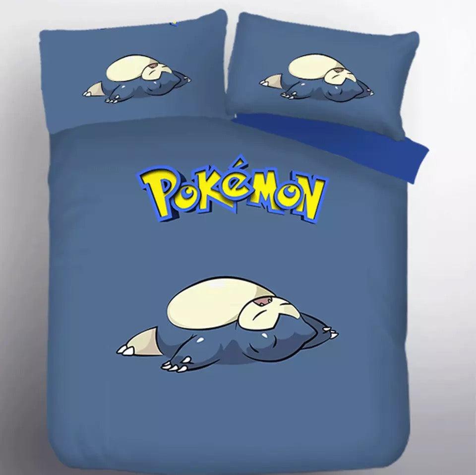Pokemon Snorlax #11 Duvet Cover Quilt Cover Pillowcase Bedding Set