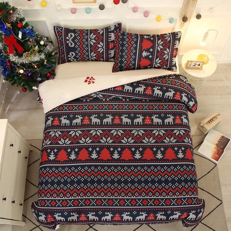 Merry Christmas #5 Duvet Cover Quilt Cover Pillowcase Bedding Set Home Decor