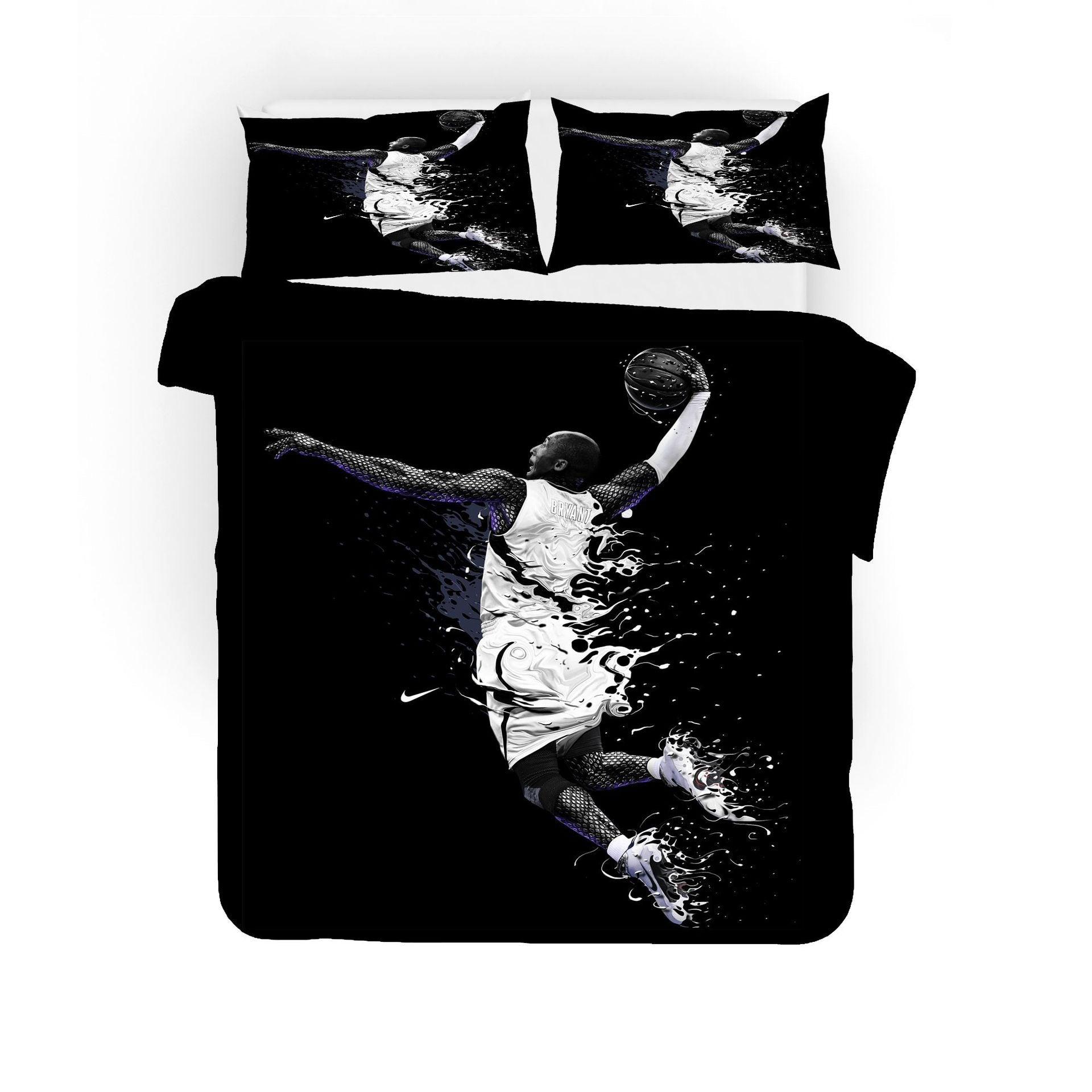 Basketball Lakers Kobe Bryant Black Mamba Basketball #22 Duvet Cover Quilt Cover Pillowcase Bedding Set Home Bedroom Decor