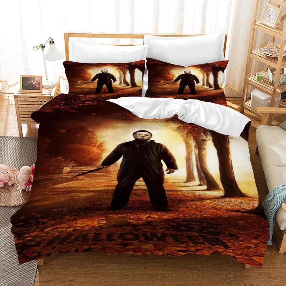 Halloween Michael Myers Horror Movie #2 Duvet Cover Quilt Cover Pillowcase Bedding Set Home Decor