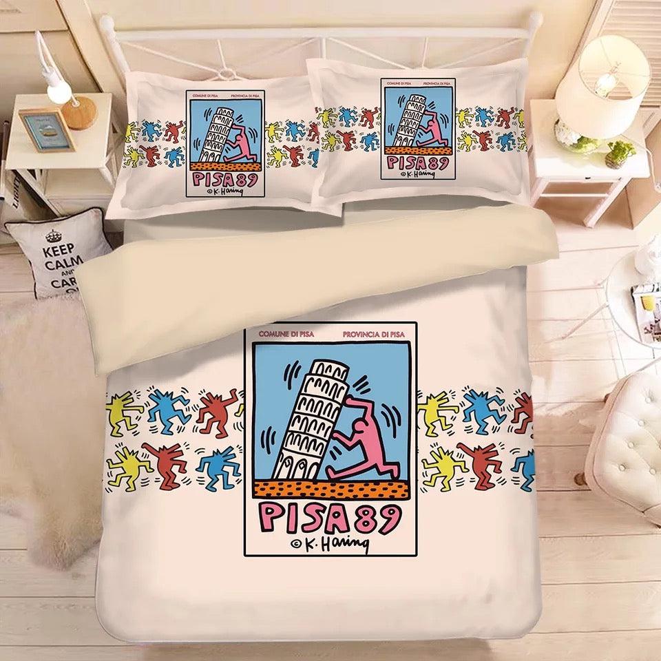 Graffiti Illustration #3 Duvet Cover Quilt Cover Pillowcase Bedding Set Home Decor