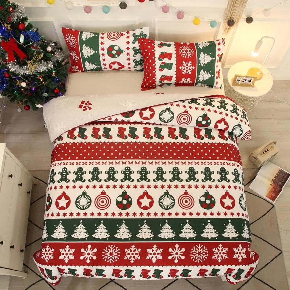 Merry Christmas #6 Duvet Cover Quilt Cover Pillowcase Bedding Set Home Decor