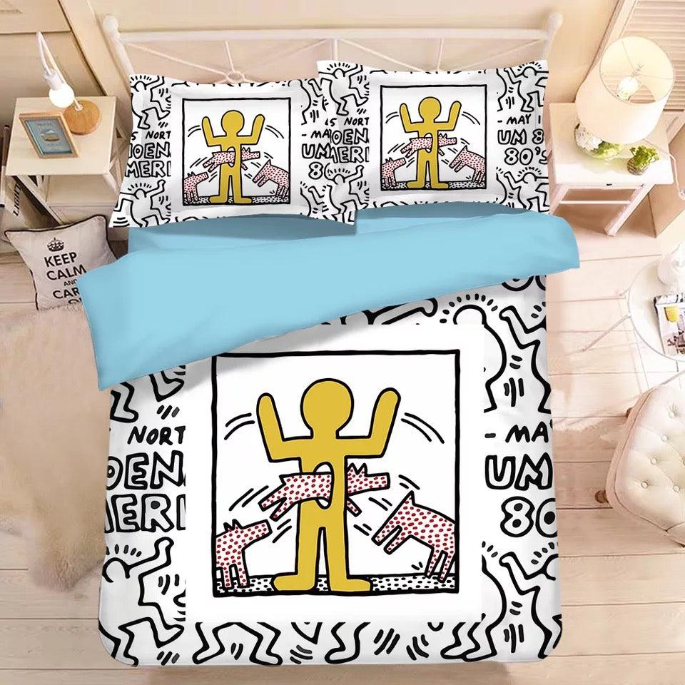 Graffiti Illustration #12 Duvet Cover Quilt Cover Pillowcase Bedding Set Home Decor