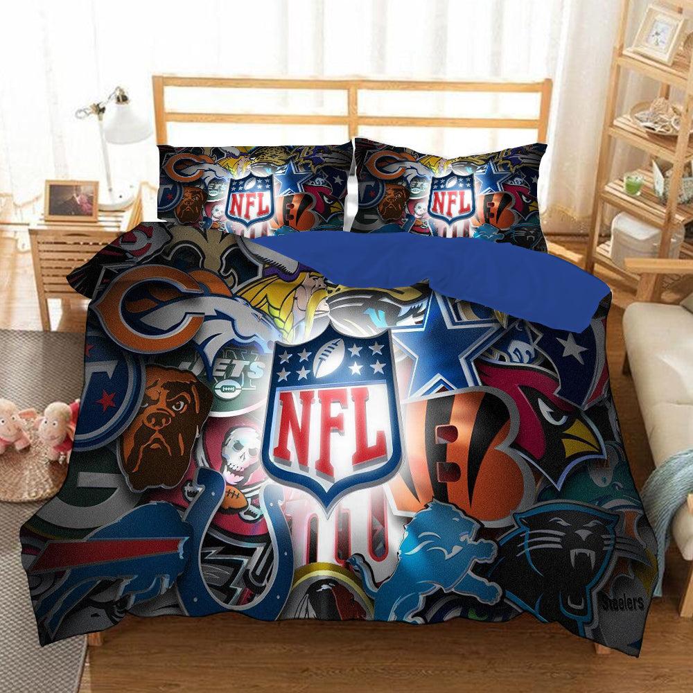 Football #18 Duvet Cover Quilt Cover Pillowcase Bedding Set Home Bedroom Decor