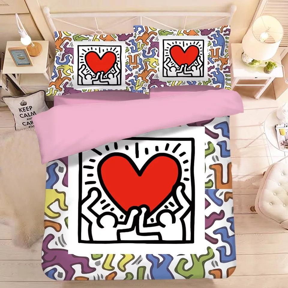 Graffiti Illustration #8 Duvet Cover Quilt Cover Pillowcase Bedding Set Home Decor