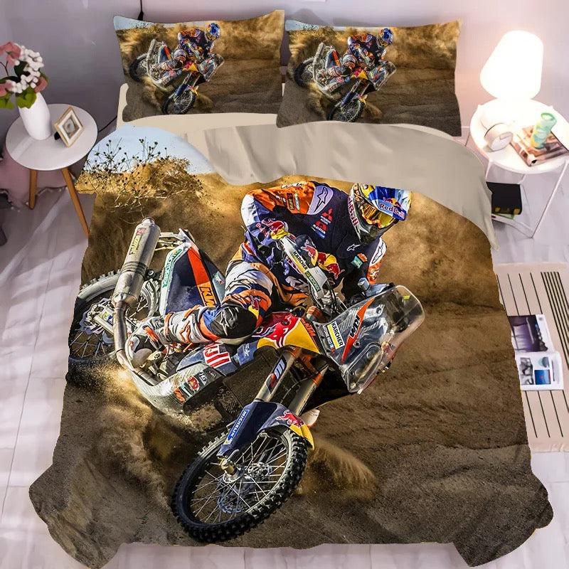 Motocross Mountain Bike #1 Duvet Cover Quilt Cover Pillowcase Bedding Set Home Decor