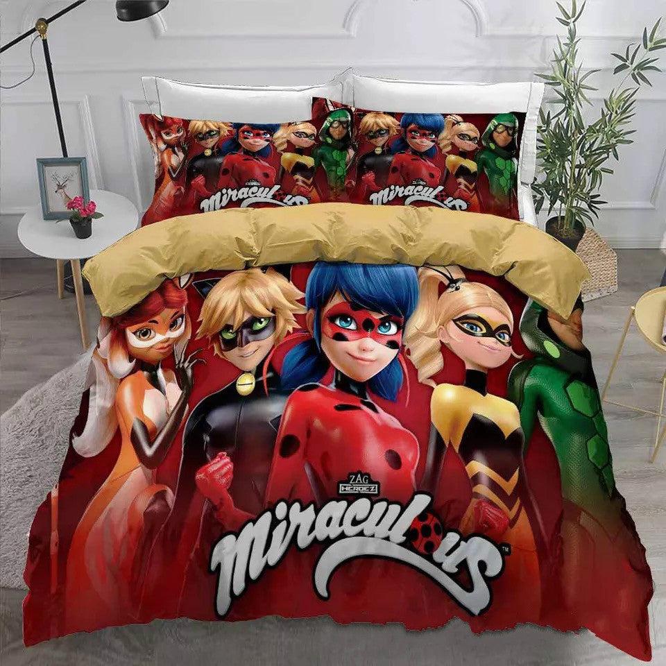 Ladybugs Cat Noir#10 Duvet Cover Quilt Cover Pillowcase Bedding Set Home Bedroom Decor