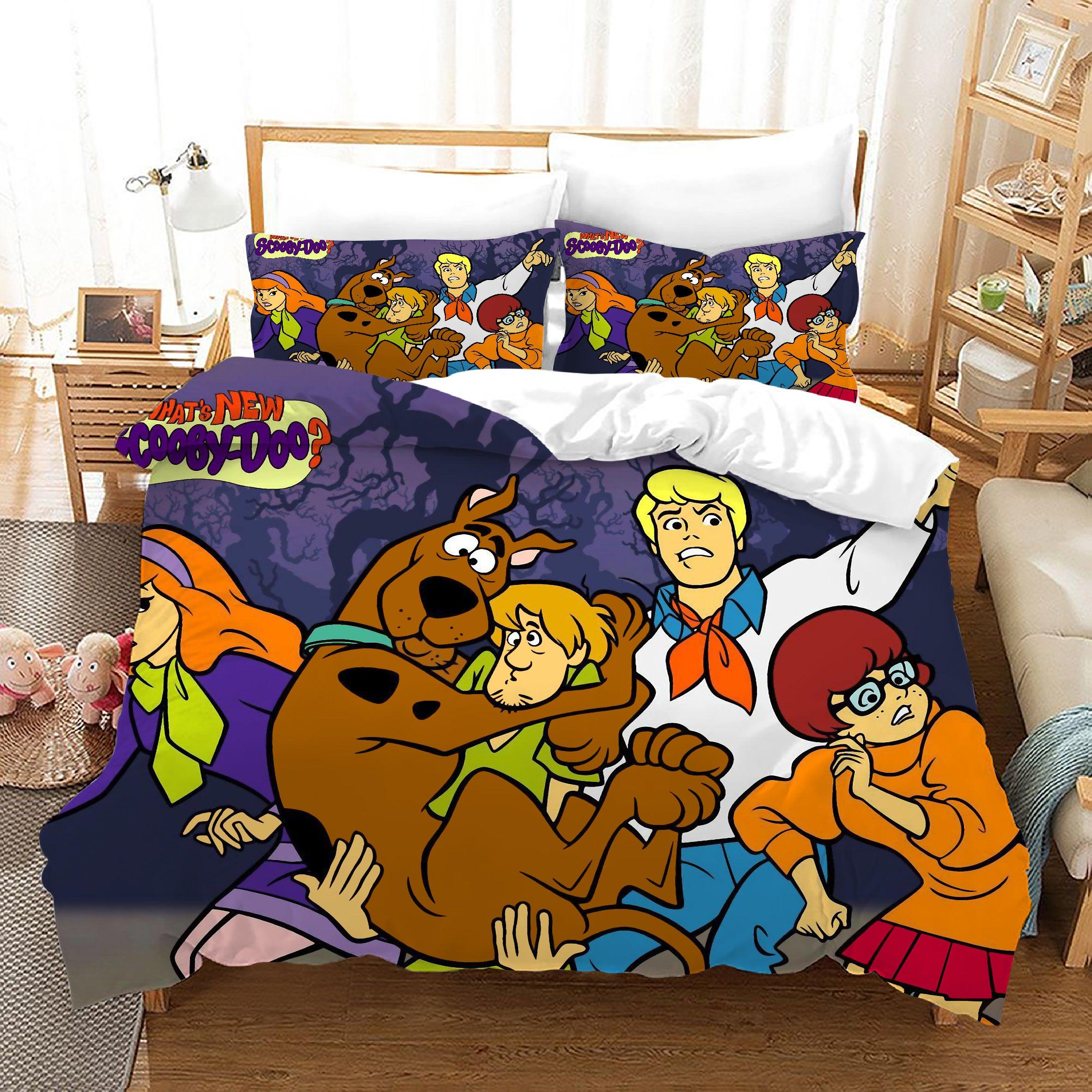 Scooby Doo #18 Duvet Cover Quilt Cover Pillowcase Bedding Set Home Bedroom Decor