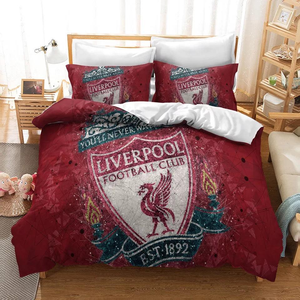 Football Logo #8 Duvet Cover Quilt Cover Pillowcase Bedding Set Home Decor