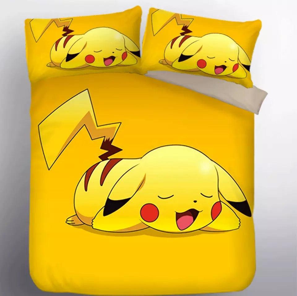 Pokemon Pikachu #2 Duvet Cover Quilt Cover Pillowcase Bedding Set