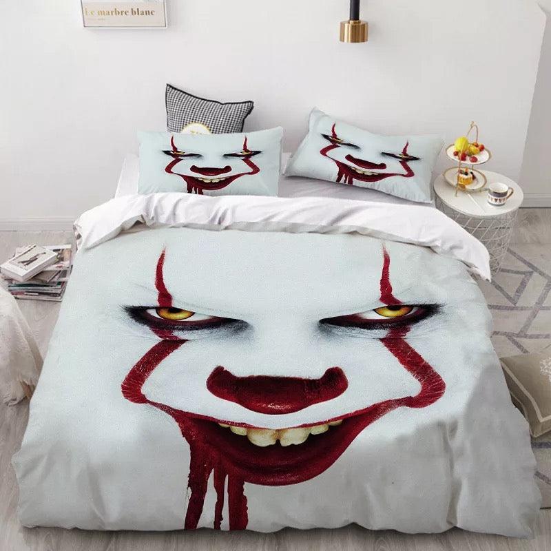 Pennywise Scary Clown #16 Duvet Cover Quilt Cover Pillowcase Bedding Set