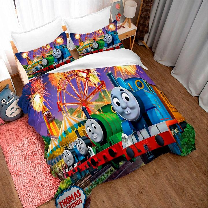 Thomas the Tank Engine & Friends #7 Duvet Cover Quilt Cover Pillowcase Bedding Set Home Decor